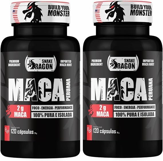 2x Maca Peruana Negra 120 Capsulas 2000mg Black Pura Premium Importada Para Homens e Mulheres Original 2x Maca Peruana Negra 120 Capsulas 2000mg Black Pura Premium Importada Para Homens e Mulheres Original - Imagem 1