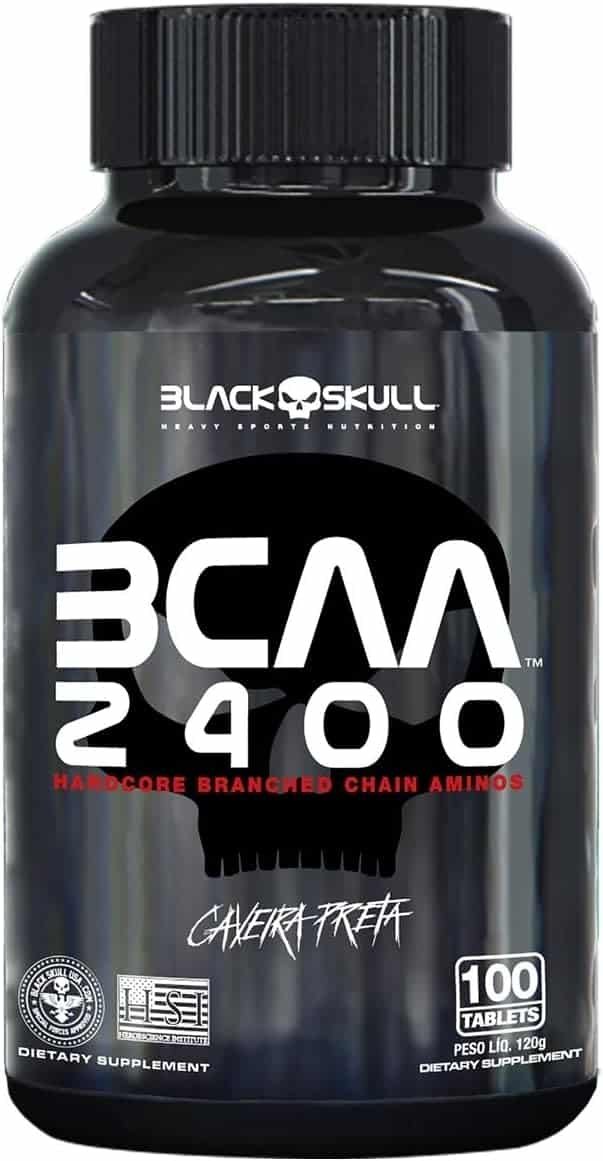 Bcaa 2400 - 100 Tabletes - Black Skull, Black Skull 2 Bcaa 2400 - 100 Tabletes - Black Skull, Black Skull - Imagem 1