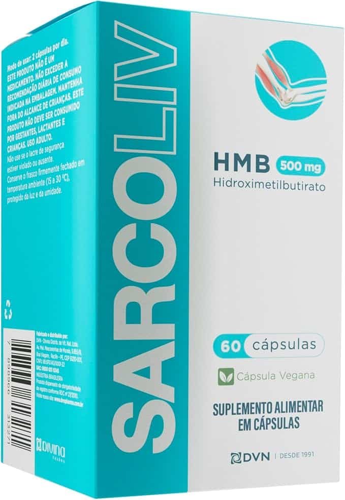 Divina Hmb 500Mg Com 60 Cápsulas - Sarcoliv Divina Hmb 500Mg Com 60 Cápsulas - Sarcoliv - Imagem 1