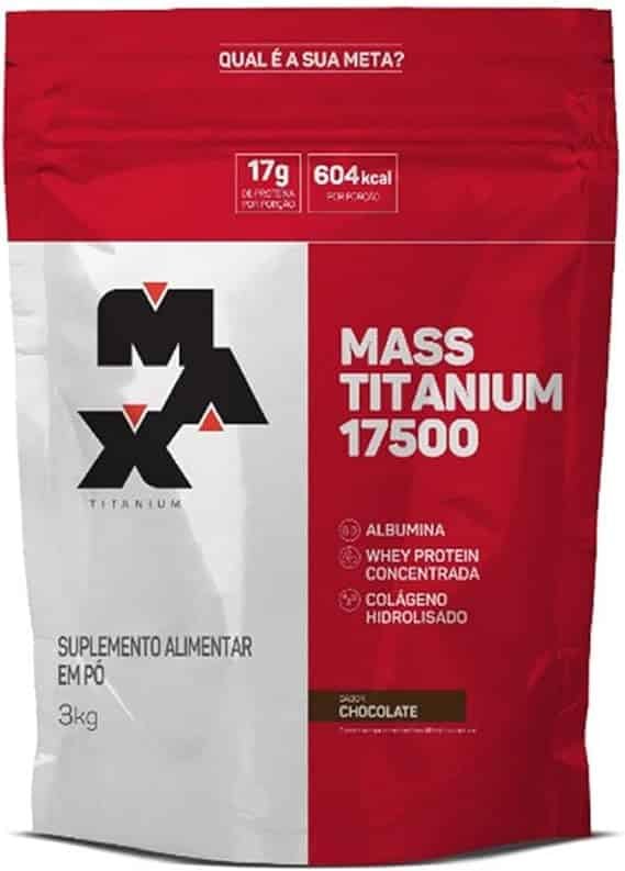 Mass Titanium 17500 (3 Kg), Max Titanium, Chocolate Mass Titanium 17500 (3 Kg), Max Titanium, Chocolate - Imagem 1