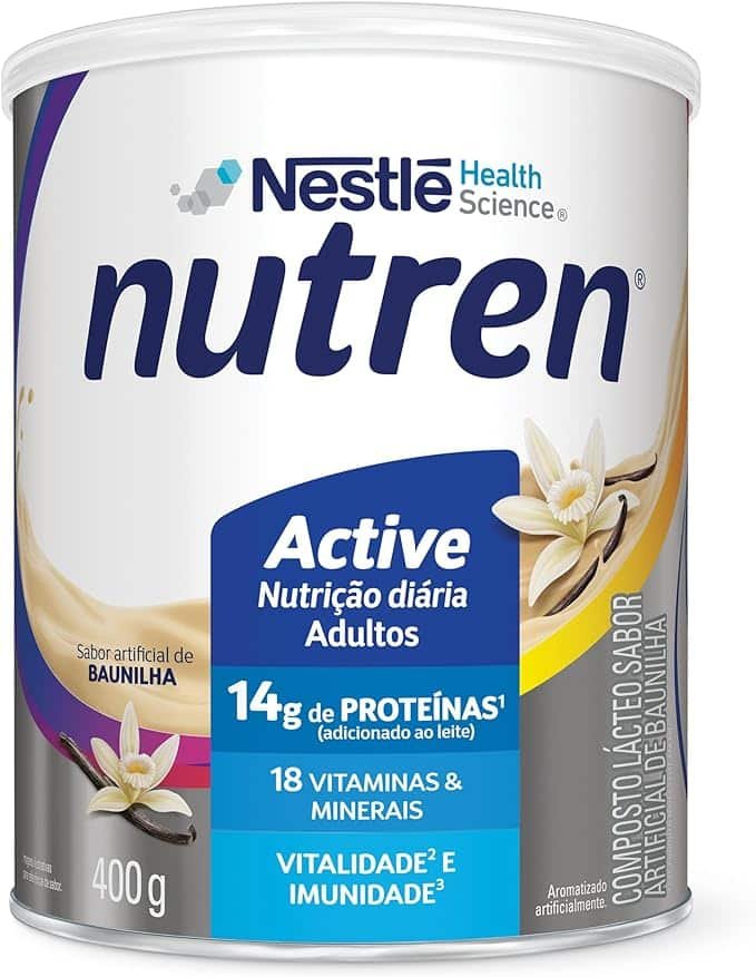 Nutren Suplemento Alimentar Active Baunilha 400G Nutren Suplemento Alimentar Active Baunilha 400G - Imagem 1
