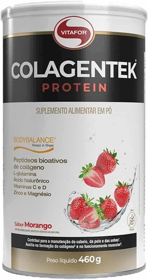 Vitafor - Colagentek Protein - 460g - Morango Vitafor - Colagentek Protein - 460g - Morango - Imagem 1