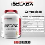 Whey Protein 100% Isolada Morango 2kg - Bodybuilders - Imagem 3
