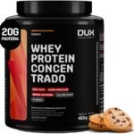 Whey Protein Concentrado Cookies Pote 450g – Contribui para o Ganho Muscular Hipertrofia – Dux Human Health