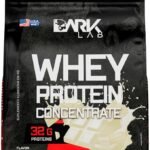 Whey Protein Concentrado Dark Lab, 1kg, Chocolate Branco, Ganho de Massa Muscular